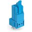 Socket for PCBs straight 2-pole blue thumbnail 3