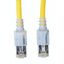 LED Patchcord RJ45 shielded, Cat.6a 10GB, LS0H,yellow, 3.0m thumbnail 1