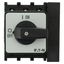 On-Off switch, P1, 40 A, flush mounting, 3 pole, 1 N/O, 1 N/C, with black thumb grip and front plate thumbnail 32