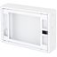 Data Homecabinet, 2-row, 26x TOOLLESS, 3x 230V, WLAN RAL9003 thumbnail 1