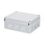 JUNCTION BOX WITH PLAIN SCREWED LID - IP55 - INTERNAL DIMENSIONS 240X190X90 - WALLS WITH CABLE GLANDS - GREY RAL 7035 thumbnail 2