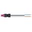 pre-assembled interconnecting cable Eca Socket/plug pink thumbnail 4