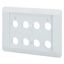 Flush mounting plate, gray, 8 mounting locations thumbnail 2