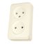 PRIMA - double socket outlet without earth - 16A, beige thumbnail 3