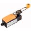 Position switch, Adjustable roller lever, Complete device, 1 N/O, 1 NC, Cage Clamp, Yellow, Insulated material, -25 - +70 °C, with M12 connector thumbnail 1