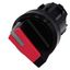 Selector switch, illuminable, 22 mm, round, plastic, red, selector switch, short, 2 switch positions O thumbnail 1