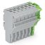 1-conductor female connector Push-in CAGE CLAMP® 4 mm² gray, green-yel thumbnail 1