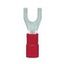 Fork crimp cable shoe, insulated, red, 0.5-1.0mmý, M5 thumbnail 2