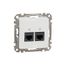 Double DATA Outlet CAT 5E UTP, Sedna, RJ45, White thumbnail 4