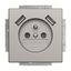 20 MUCB2USB-83-500 Socket Earthing pin with USB AA aluminium silver - 63x63 thumbnail 2