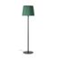 SAVOY BLACK FLOOR LAMP GREEN LAMPSHADE thumbnail 1