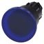 Illuminated mushroom pushbutton, 22 mm, round, plastic, blue, 40mm, latching,…3SU1001-1BA50-0AA0-Z Y19 thumbnail 2