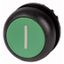 Pushbutton, RMQ-Titan, Flat, maintained, green, inscribed, Bezel: black thumbnail 1