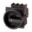 Main switch, P1, 25 A, flush mounting, 3 pole, 2 N/O, 2 N/C, STOP function, With black rotary handle and locking ring thumbnail 4