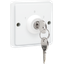 Splashproof key switch 10 A with screw terminals, white thumbnail 2