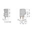 Stackable PCB terminal block 2.5 mm² Pin spacing 7.5/7.62 mm gray thumbnail 2