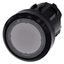 Illuminated pushbutton, 22 mm, round, plastic, clear, pushbutton, flat, latching, 3SU1001-0AA70-0AA0-Z X90 thumbnail 2