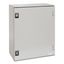 wall-mounting encl. polyester monobloc IP66 H647xW436xD250mm+metal mount.plate thumbnail 1