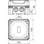 X04 LGR-TR Junction box with transparent lid 114x114x78 thumbnail 2