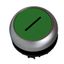 Illuminated Push-button, flat, `Iï, spring-return, green thumbnail 1