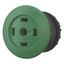 Mushroom actuator, RMQ-Titan, Mushroom, momentary, Mushroom green, Without button plate, Bezel: black thumbnail 5