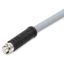 Power cable M12L socket straight 5-pole thumbnail 1