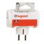 2P+E multi-socket plug - German std - 3 side outlets - white - cardboard thumbnail 3