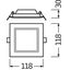 DOWNLIGHT SLIM SQUARE 105 6 W 4000 K WT thumbnail 9