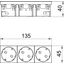 STD-D3SC ROR3 Socket 33°, triple protective contact, Connect 45 250V, 10/16A thumbnail 2