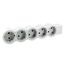 MOES STD SCH 5X2P+E WITHOUT CABLE WHITE/GREY thumbnail 6
