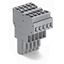 2-conductor female connector CAGE CLAMP® 4 mm² gray thumbnail 1