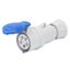 STRAIGHT CONNECTOR HP - IP44/IP54 - 3P+E 16A 200-250V 50/60HZ - BLUE - 9H - SCREW WIRING thumbnail 2