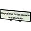 Clamp with label, For use with T5, T5B, P3, 88 x 27 mm, Inscribed with zSupply disconnecting devicez (IEC/EN 60204), Language Portuguese thumbnail 3