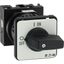 On-Off switch, T0, 20 A, centre mounting, 1 contact unit(s), 2 pole, with black thumb grip and front plate thumbnail 16