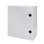 BOARD IN METAL WITH BLANK DOOR FITTED WITH LOCK 515X650X250 - IP55 - GREY RAL 7035 thumbnail 2