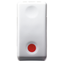 PUSH-BUTTON 1P 250V ac - NO 10A - AUXILIARES CONTACT NC - STOP - SYMBOL RED - 1 MODULE - SYSTEM WHITE thumbnail 1
