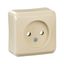 PRIMA - single socket outlet without earth - 16A, beige thumbnail 3