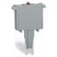 Component plug for carrier terminal blocks 2-pole gray thumbnail 3