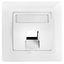 Outlet empty 1 module (SFA)(SFB), 80x80mm, angled, RAL9010 thumbnail 3