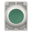 Illuminated pushbutton actuator, RMQ-Titan, Flat, momentary, green, Blank, Metal bezel thumbnail 2