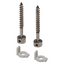 KIT FOR SEALING LIDS/FRONT OF PTC BOXES - N.2 SCREWS WITH HEAD WITH THROUGH HOLE thumbnail 1