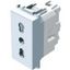 SOCKET ITALIAN P17/11+KS 2P+E 16A 250V~ 1M MW 6218002 thumbnail 2