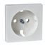 Central plate for SCHUKO socket-outlet insert, polar white, glossy, System M thumbnail 4