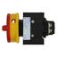 Main switch, P1, 40 A, flush mounting, 3 pole + N, 1 N/O, 1 N/C, Emergency switching off function, With red rotary handle and yellow locking ring, Loc thumbnail 26