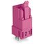 Plug for PCBs straight 2-pole pink thumbnail 3