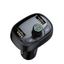 Bluetooth FM Modulator Car Charger 2xUSB 3.4A, Black thumbnail 5