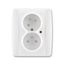 5593E-C02357 03 Double socket outlet with earthing pins, shuttered, with turned upper cavity, with surge protection thumbnail 19