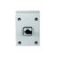 On-Off switch, P3, 63 A, 3 pole + N, surface mounting, with black thumb grip and front plate, in steel enclosure thumbnail 2
