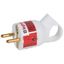 2P+E plug - 16 A with ring - German standard - plastic - whit - gencod labelling thumbnail 2