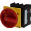 Main switch, P1, 40 A, flush mounting, 3 pole, 1 N/O, 1 N/C, Emergency switching off function, With red rotary handle and yellow locking ring, Lockabl thumbnail 4